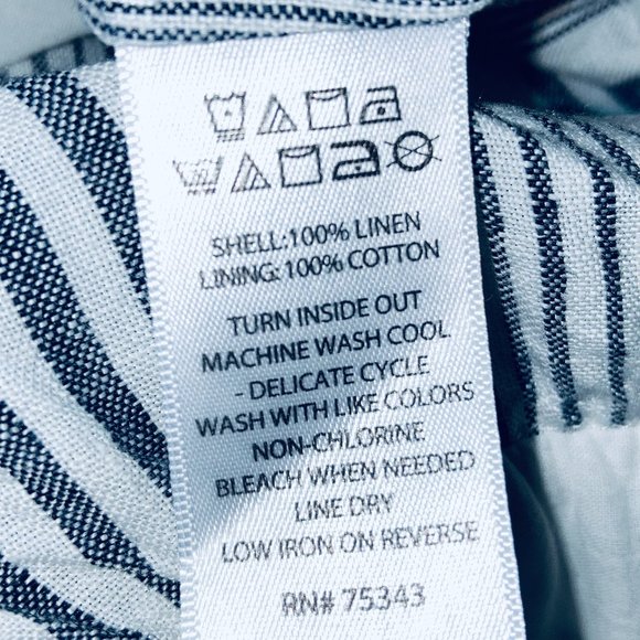 Cynthia Rowley Linen Striped Romper Size 6 - Picture 9 of 9